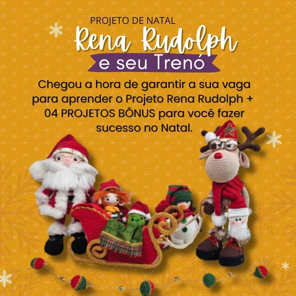 Projeto De Natal Rudolph Barroca Ateliê